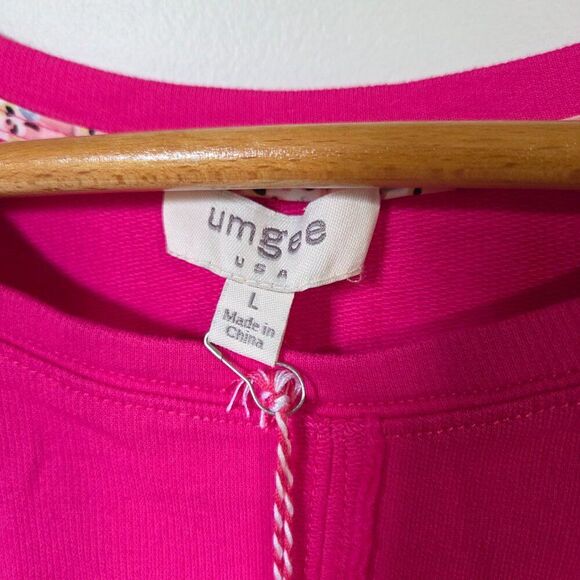 NWT UMGEE PINK SLEEVELESS SWING STYLE RAW HEM TOP SIZE LARGE - Picture 9 of 15